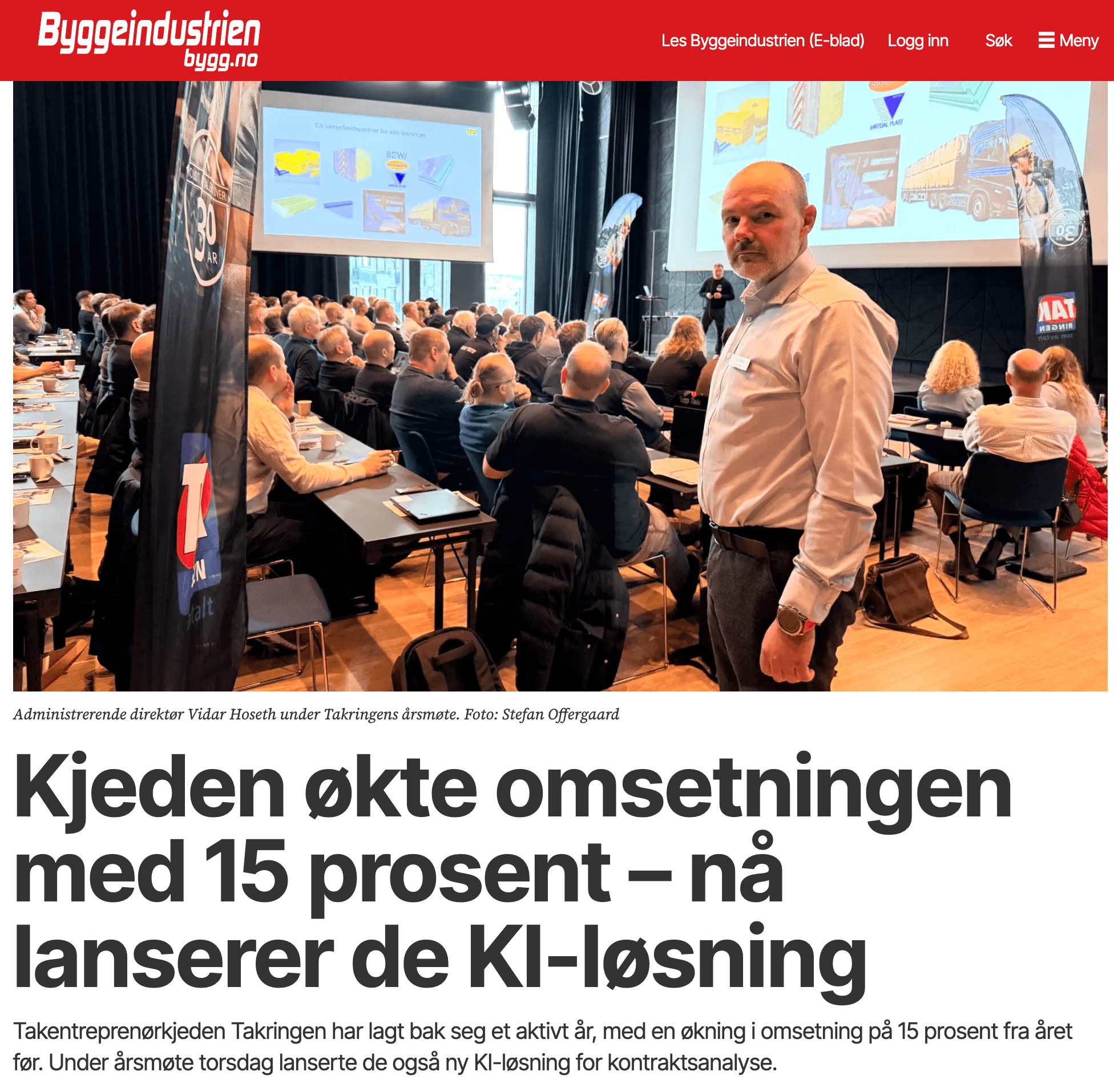 Kontraktsanalyse for Takentreprenører